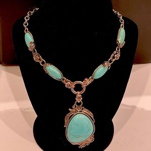 Turquoise statement necklace